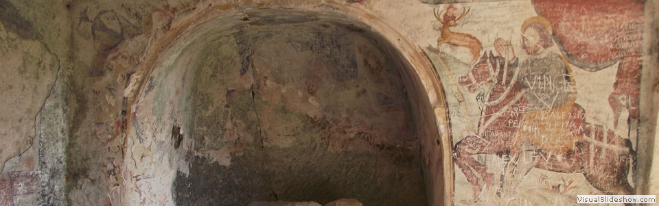 21.Cripta rupestre di Sant'Eustachio, chiesa rupestre, della murgia materana, nel percorso, del trekking culturale matera